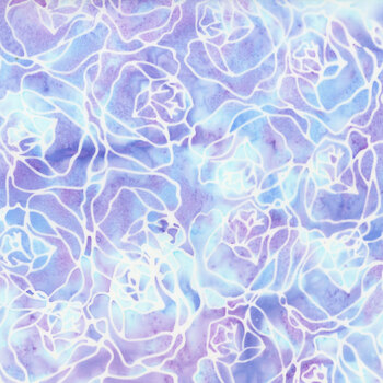 Bali Batiks - Electric Rose W2587-139 Periwinkle by Hoffman Fabrics, Image