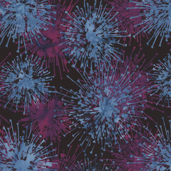 Bali Batiks - Electric Rose W2586-85 Blackberry by Hoffman Fabrics, Image