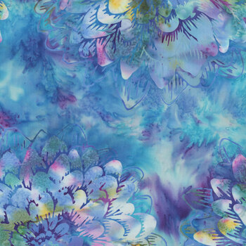 Bali Batiks - Follow the Rainbow W2576-451 Cornflower by Hoffman Fabrics, Image