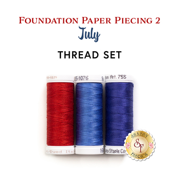  Foundation Paper Piecing Series 2 - July - 3pc Thread Set, Image