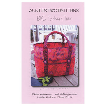 Big Sebago Tote Pattern by Aunties Two