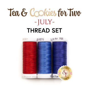 Tea & Cookies for Two - July - 3pc Thread Set, Image