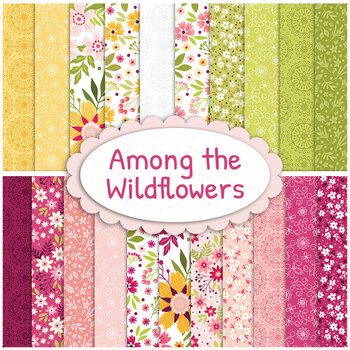 Among the Wildflowers  21 FQ Set by Shelley Cavanna for Benartex