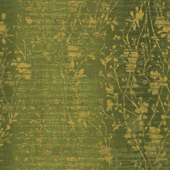 Shiny Objects Velvety Vines 3022-002 Pepper Grass Metallic by RJR Fabrics, Image