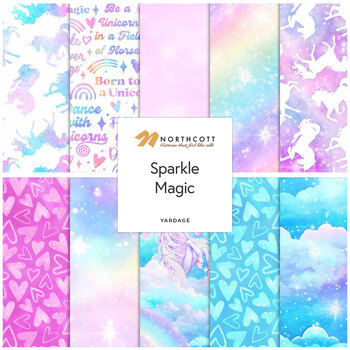 Sparkle Magic   Yardage by Deborah Edwards for Northcott Fabrics, Image