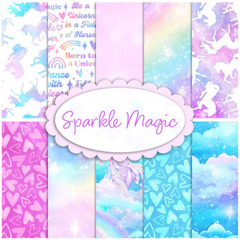 Sparkle Magic  10 FQ Set by Deborah Edwards for Northcott Fabrics, Image