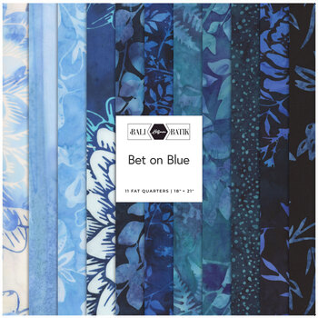 Bali Batiks - Bet on Blue  11 FQ Set by Hoffman Fabrics