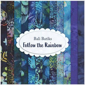 Bali Batiks - Follow the Rainbow  12 FQ Set by Hoffman Fabrics