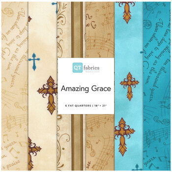 Amazing Grace  6 FQ Set by Quilting Treasures Fabrics, Image