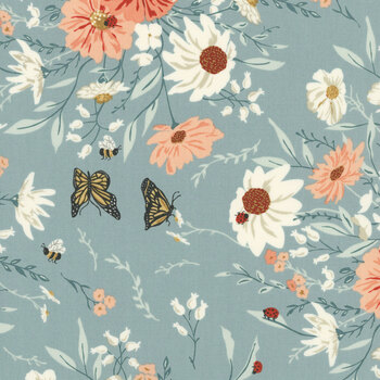 Farmstead 20900-14 Stream by Stacy Iest Hsu for Moda Fabrics, Image