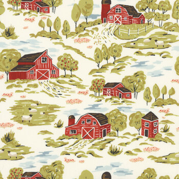 Farmstead 20901-11 Porcelain by Stacy Iest Hsu for Moda Fabrics