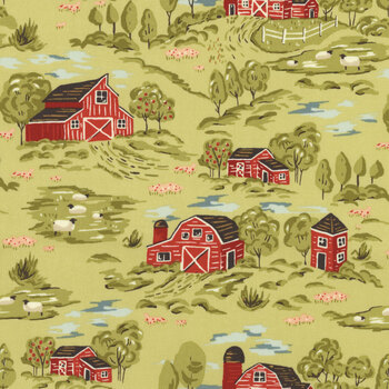 Farmstead 20901-17 Celery by Stacy Iest Hsu for Moda Fabrics, Image