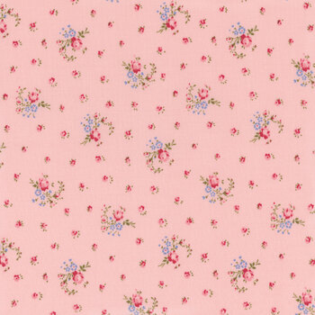 Hollyhocks & Roses 3052-17 Hollyhock Pink by Bunny Hill Designs for Moda Fabrics