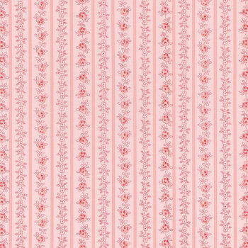 Hollyhocks & Roses 3056-17 Hollyhock Pink by Bunny Hill Designs for Moda Fabrics