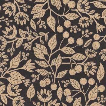 Bloom & Grow 7050-14 Black by Kathy Schmitz for Moda Fabrics, Image