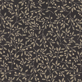 Bloom & Grow 7051-16 Black by Kathy Schmitz for Moda Fabrics, Image