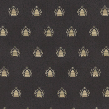 Bloom & Grow 7053-16 Black by Kathy Schmitz for Moda Fabrics, Image