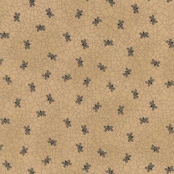 Bloom & Grow 7054-14 Tan by Kathy Schmitz for Moda Fabrics, Image