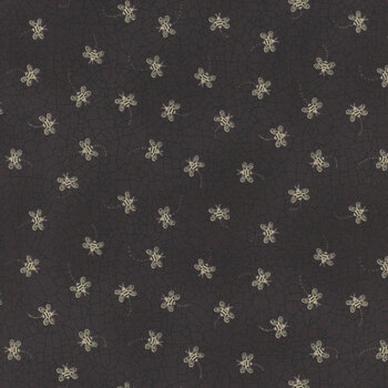 Bloom & Grow 7054-16 Black by Kathy Schmitz for Moda Fabrics, Image