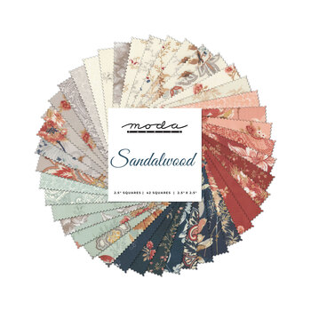 Sandalwood  Mini Charm Pack by 3 Sisters for Moda Fabrics, Image