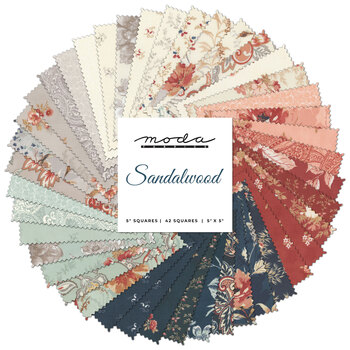 Sandalwood  Charm Pack by 3 Sisters for Moda Fabrics - RESERVE, Image