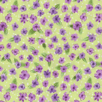 Plum Petals C15642-FERN by Diane Labombarbe for Riley Blake Designs, Image