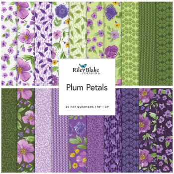 Plum Petals  20 FQ Set by Diane Labombarbe for Riley Blake Designs, Image