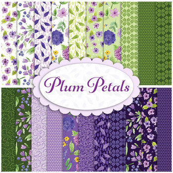 Plum Petals  21 FQ Set by Diane Labombarbe for Riley Blake Designs, Image