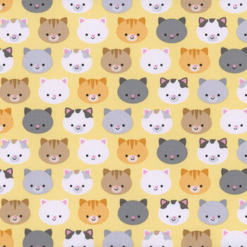 Pretty Kitty™ C15652-YELLOW by Doodlebug Design Inc. for Riley Blake Designs, Image