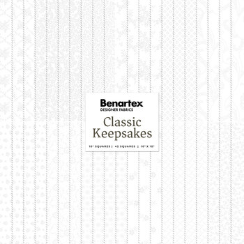 Classic Keepsakes  10x10s - White by Kanvas Studio for Benartex, Image