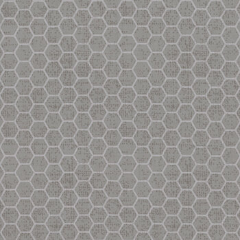 Sweet Bees 1769-90 Gray by Barb Tourtillotte for Henry Glass Fabrics, Image