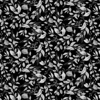 Sweet Bees 1770-99 Black by Barb Tourtillotte for Henry Glass Fabrics