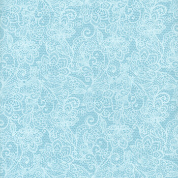 My Victorian Garden 3417-77 Blue by Mary Jane Carey for Henry Glass Fabrics, Image