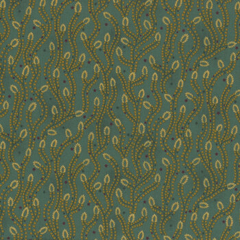 Scrap Basket Favorites 1502-77 Turquoise by Kim Diehl for Henry Glass Fabrics, Image