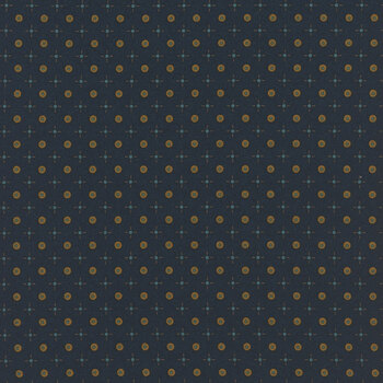 Scrap Basket Favorites 1503-77 Navy by Kim Diehl for Henry Glass Fabrics, Image