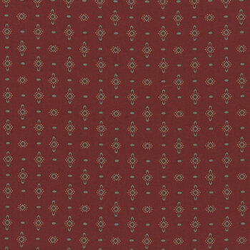 Scrap Basket Favorites 1505-88 Cranberry by Kim Diehl for Henry Glass Fabrics, Image