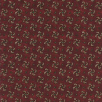 Scrap Basket Favorites 1510-88 Cranberry by Kim Diehl for Henry Glass Fabrics, Image