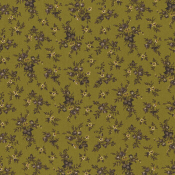 Scrap Basket Favorites 1518-66 Green by Kim Diehl for Henry Glass Fabrics, Image