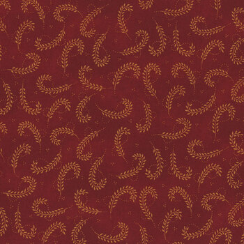 Scrap Basket Favorites 1528-88 Cranberry by Kim Diehl for Henry Glass Fabrics, Image