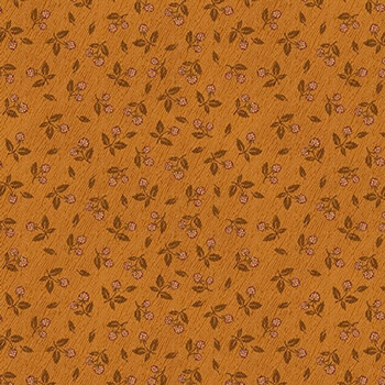 Flossie's Flowers 3372-35 Rust by Janet Rae Nesbitt for Henry Glass Fabrics, Image