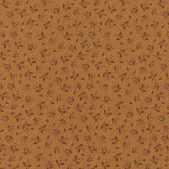 Flossie's Flowers 3372-35 Rust by Janet Rae Nesbitt for Henry Glass Fabrics, Image