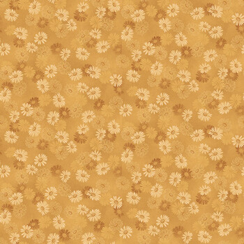 Flossie's Flowers 3373-33 Yellow by Janet Rae Nesbitt for Henry Glass Fabrics, Image