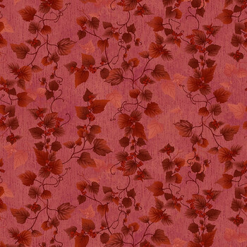 Flossie's Flowers 3375-88 Red by Janet Rae Nesbitt for Henry Glass Fabrics, Image