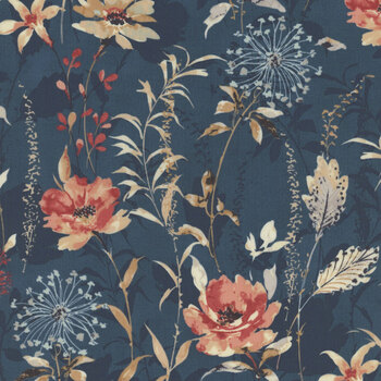 Sandalwood 44380-14 Indigo by 3 Sisters for Moda Fabrics, Image