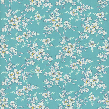 Time And Again 23362-12 Aqua by Linzee Kull McCray for Moda Fabrics, Image