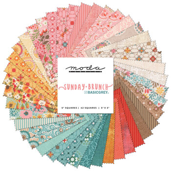 Sunday Brunch  Charm Pack by BasicGrey for Moda Fabrics - RESERVE, Image