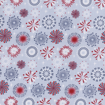 Stars and Stripes Forever C15711-SKY by Lori Whitlock for Riley Blake Designs, Image