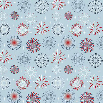 Stars and Stripes Forever C15711-SKY by Lori Whitlock for Riley Blake Designs, Image