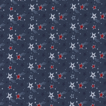 Stars and Stripes Forever C15712-BLUE by Lori Whitlock for Riley Blake Designs, Image