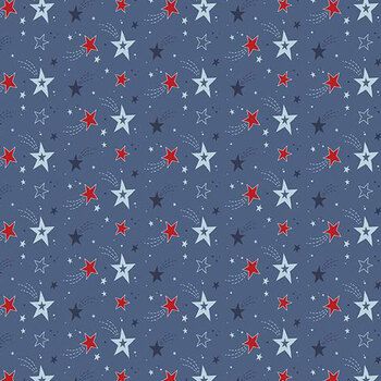 Stars and Stripes Forever C15712-BLUE by Lori Whitlock for Riley Blake Designs, Image